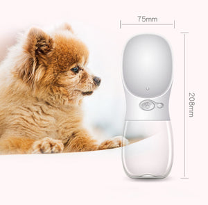 Dog Water Bottle, Leak Proof Portable Puppy Water Dispenser with Drinking Feeder