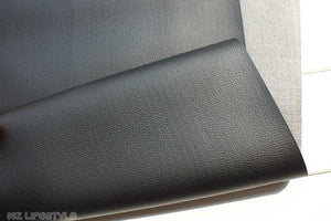 Buulqo 50x68cm Black PVC leather  Faux Leather Fabric for Sewing, artificial leather